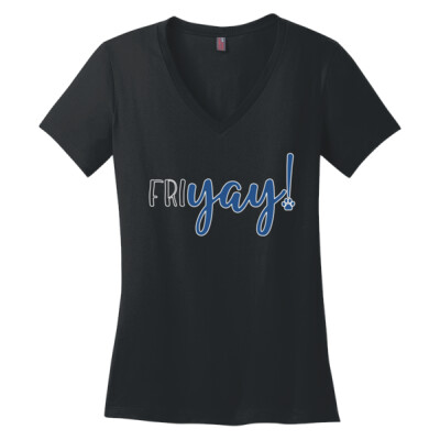 Ladies Vneck FriYay shirt Thumbnail