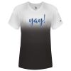 Women's V-Neck Ombre T-Shirt Thumbnail